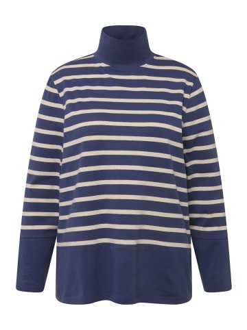 Ulla Popken Longsleeve in blau grau