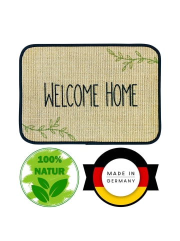 WohnDirect Sisal Fußmatte aus 100% natürlichen Materialien in Maigrün