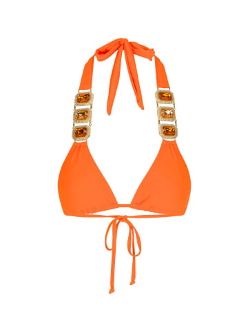Moda Minx Bikini Top Boujee Triangle in Orange