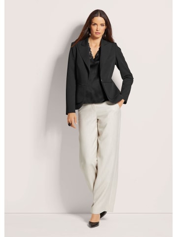 MADELEINE Kurzer Schößchen-Blazer in schwarz