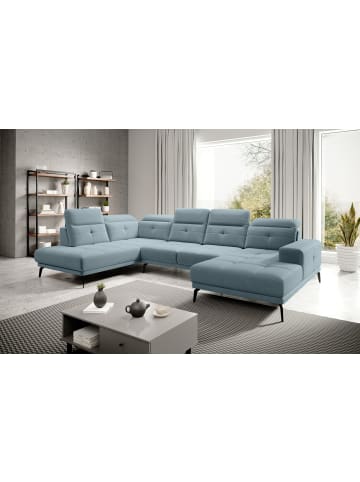 MF Design Brita Recamiere Links in Grau -  (L) 205 x (B) 350 x (H) 107 cm