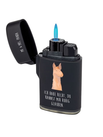 Mr. & Mrs. Panda sturmfeuerzeug Lamakopf Genervt mit Spruch in Schwarz