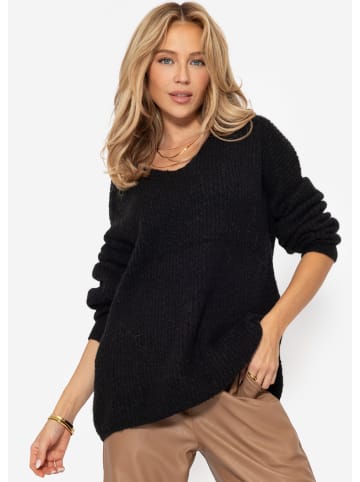 SASSYCLASSY Oversize Pullover in Schwarz