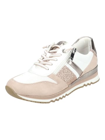 Marco Tozzi Sneaker in Weiß/Pink