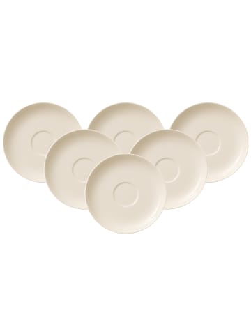 Villeroy & Boch 6er Set Kaffeeuntertassen For Me in Weiß ø 14,8 cm in weiß
