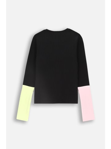 Coccodrillo T-Shirt mit langen Ärmeln in schwarz