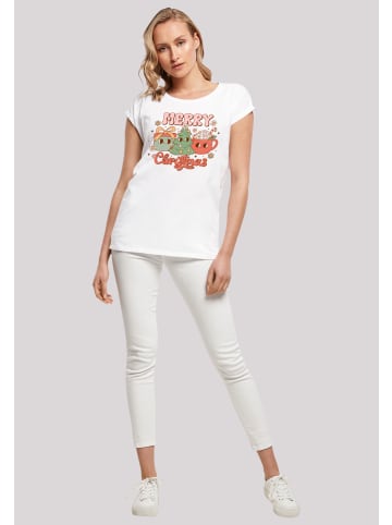 F4NT4STIC T-Shirt Merry Weihnachten Cozy And Cute in weiß