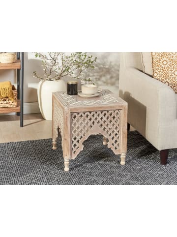 Beliani Beistelltisch KADMA in Braun - (W) 40 x (H) 40 x (L) 40 cm