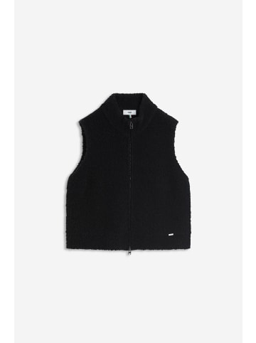 Cinque Ärmellose Strickjacke mit Stehkragen in Schwarz