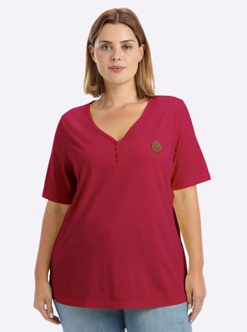 sheego Kurzarm-Shirt in kirsche