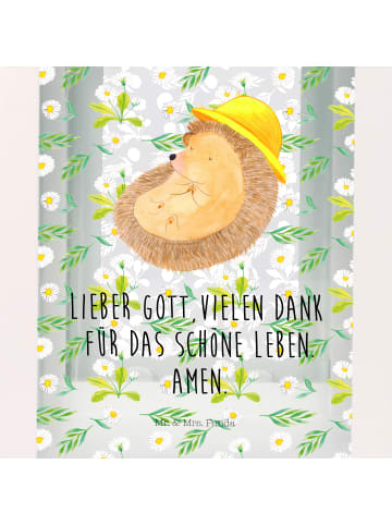 Mr. & Mrs. Panda Laterne Igel Beten mit Spruch in Transparent