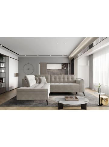 MF Design Lenny Recamiere Links in Mushroom -  (L) 210 x (B) 260 x (H) 93 cm