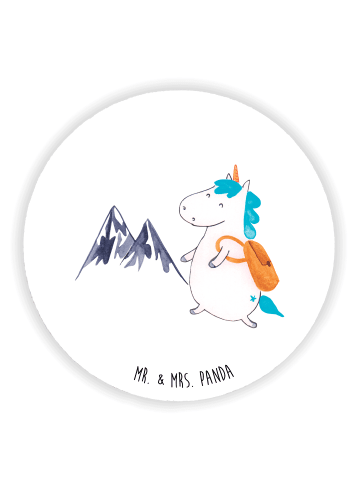 Mr. & Mrs. Panda magnet Einhorn Bergsteiger ohne Spruch in Weiß