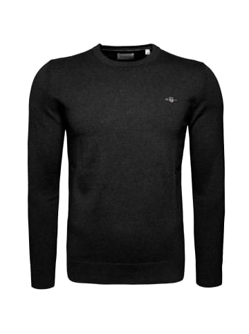 Gant Pullover Classic Cotton C-Neck in schwarz