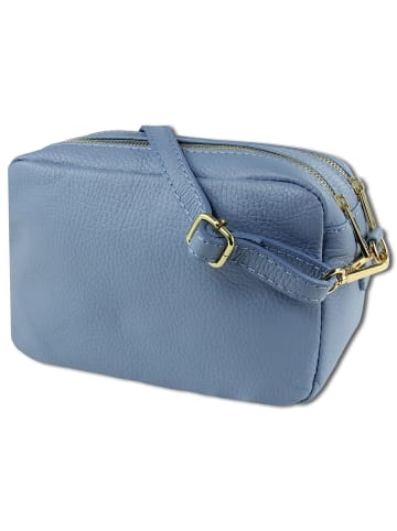 Toscanto Toscanto Umhängetasche Leder hellblau ca. 22cm