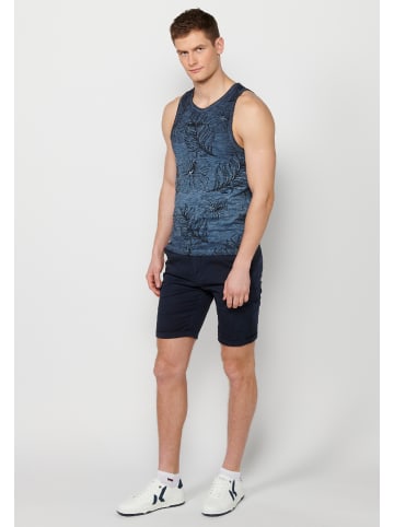 KOROSHI Tank Top Shirt in blau