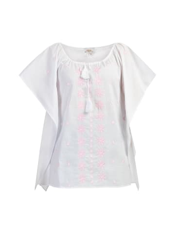 usha FESTIVAL Poncho in Weiss Pink