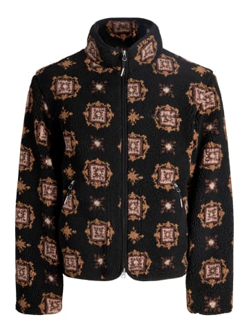 Jack & Jones Teddyfell Jacke in Black