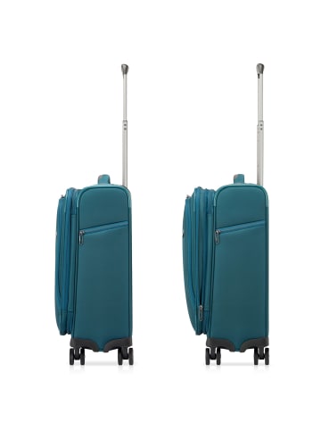 Roncato City 3.0 4 Rollen Kabinentrolley S 55 cm mit Dehnfalte in flaschengruen
