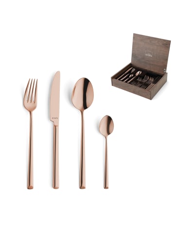 Amefa 24-tlg. Besteckset METROPOLE in kupfer