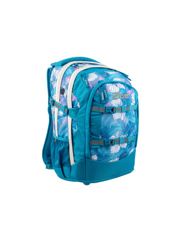2Be Schulrucksack 66321 in Turquoise with Print