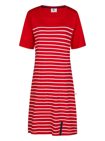 Wind Sportswear Maritimes Strandkleid in rot-weiss