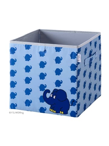 Lifeney Aufbewahrungsbox "DieMaus" Streuprint Türkis –  30 x 30 x 30 cm