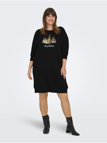ONLY Carmakoma Sweatshirt-Kleid in Black