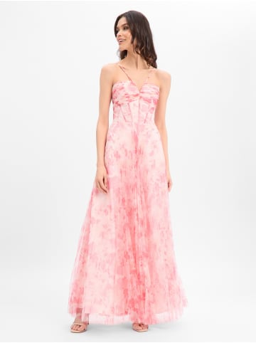 LAONA Kleid in weiß pink - 0001