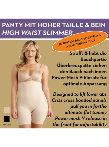 MISS PERFECT Shapewear Tummy Tux Hoher Slip mit Bein in Schwarz