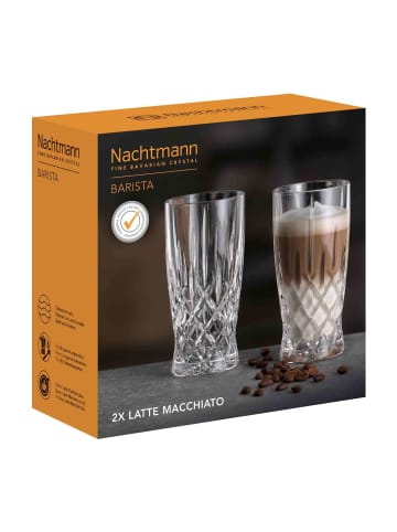 Nachtmann 2er Set Latte Macchiato Gläser Noblesse Barista 350 ml in transparent