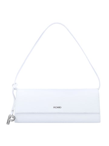 PICARD Auguri Schultertasche Leder 26 cm in white