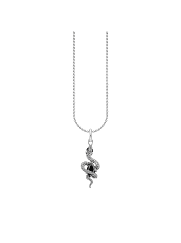 Thomas Sabo Kette in silber, schwarz