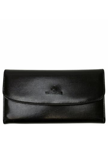 Windrose Merino - Schmucktasche 20 cm (schwarz) in schwarz