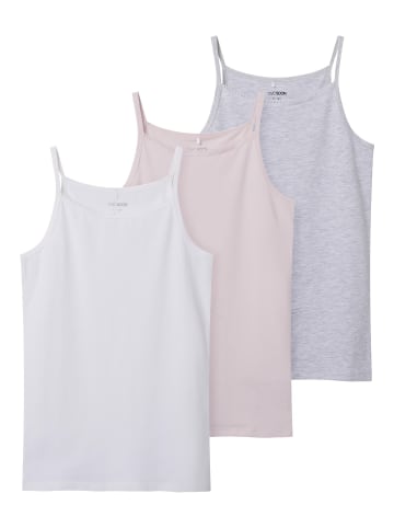 TWO SOON 3er-Pack Trägertop in Bright White