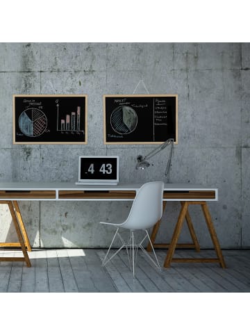 relaxdays 10x Kreidetafel in Schwarz - (B)60 x (H)40 xm