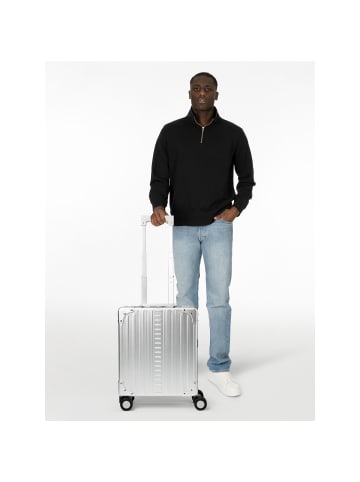 Aleon Business 4-Rollen Businesstrolley 42 cm Laptopfach in platinum 1