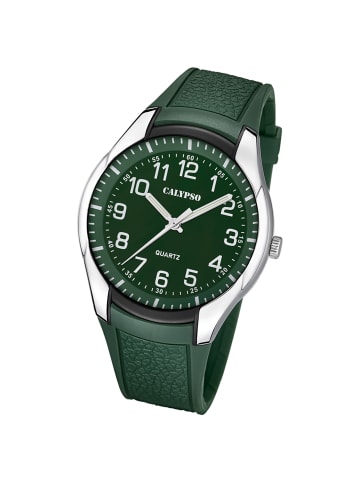 Calypso Analog-Armbanduhr Calypso Analogico dunkelgrün groß (ca. 44mm)