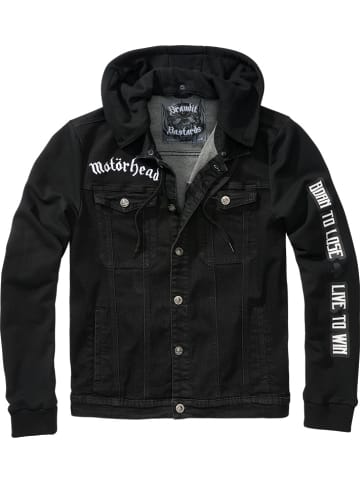 Brandit Jeansjacke "Motörhead Cradock Denim Jacket" in Schwarz