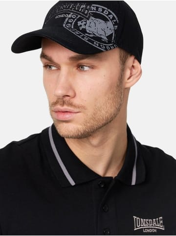 Lonsdale Cap "Leiston" in Schwarz