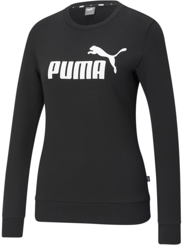 Puma Pullover "ESS Logo Crew TR" in Schwarz