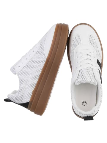 Ital-Design Freizeitschuh in Schwarz und Weiß