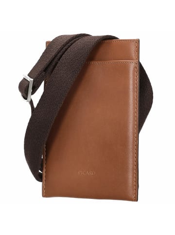 PICARD Toscana - Handytasche 4cc 18 cm (black) in camel