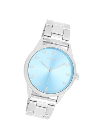 Oozoo Analog-Armbanduhr Oozoo Timepieces silber groß (ca. 40mm)