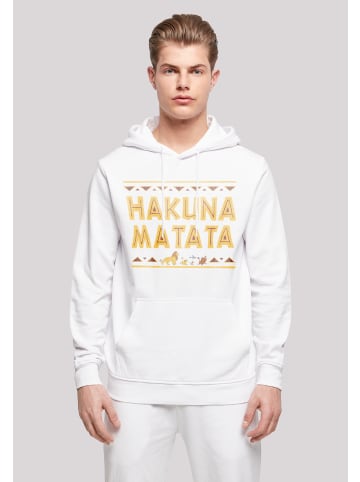 F4NT4STIC Basic Hoodie König der Löwen Hakuna Matata in weiß
