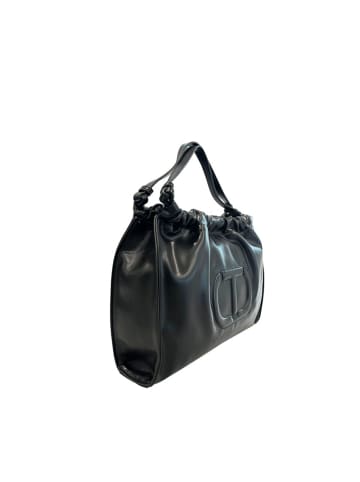 Twinset Schwarz PU Damen Schulter Tasche