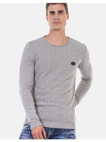 Cipo & Baxx Pullover in LIGHTGREY