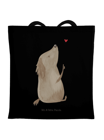 Mr. & Mrs. Panda Badetasche Hund Liebe ohne Spruch in Schwarz