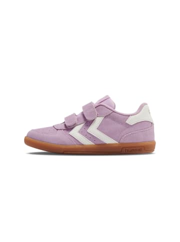 Hummel Klettverschluss Sneaker Victory Suede Lebensstil Kinder in ROSEATE SPOONBILL