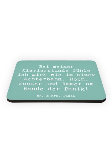 Mr. & Mrs. Panda zettelhalter Spruch Klavier Achterbahn mit Spruch in Meeresbrise